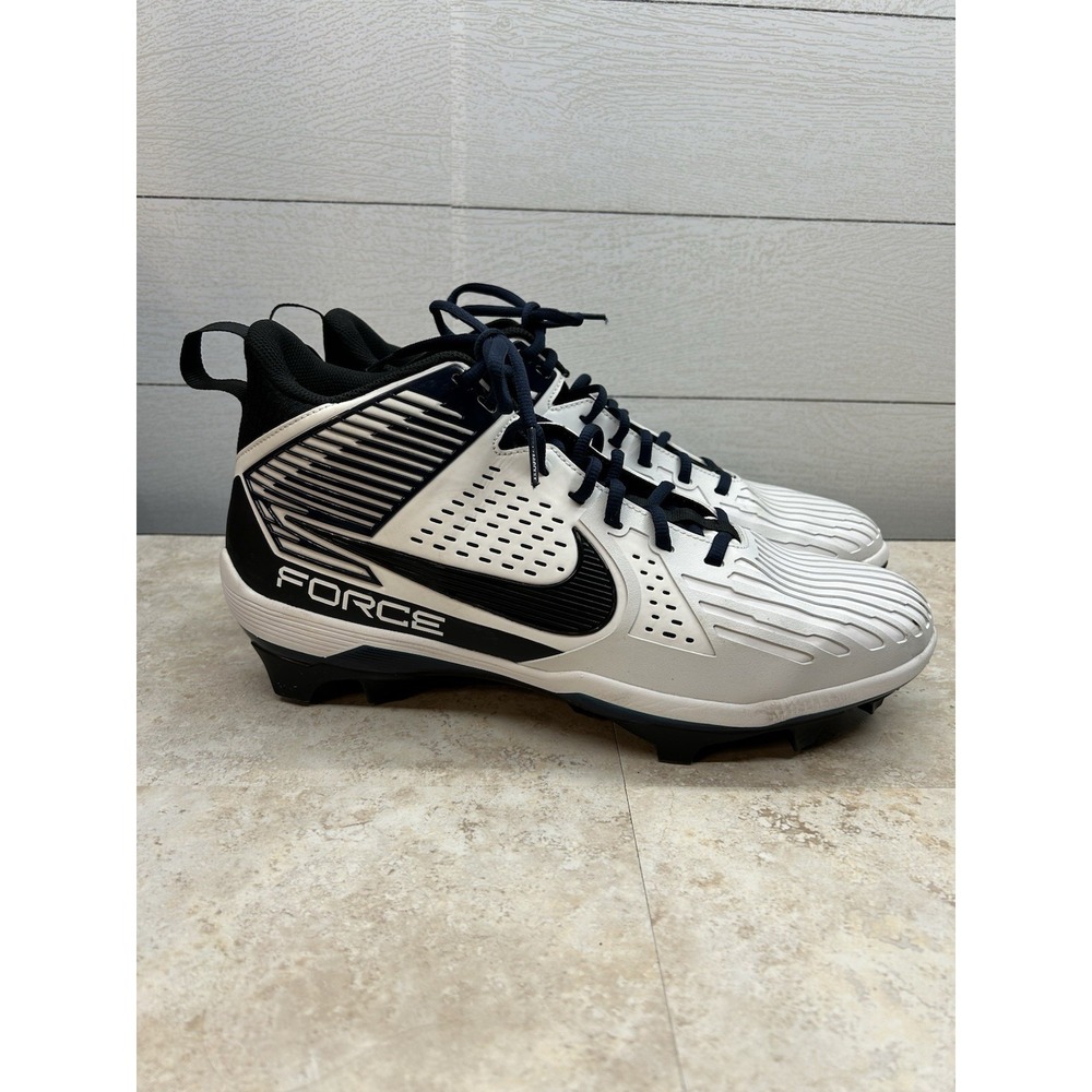 Nike Force Savage Football Cleat Men's White/Black Size‎ 14